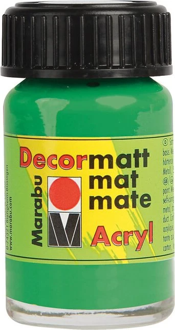 Marabu Decormatt Acryl Acrylfarbe, hellgrün, 15ml