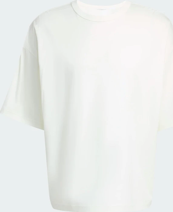 adidas Soft Lux T-Shirt kurzarm off white (Herren) (KB8095) – Bild 4 von 6