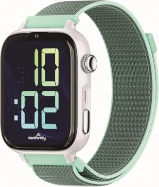 SaveFamily SaveWatch Plus 2 weiß mit Stoffarmband ocean