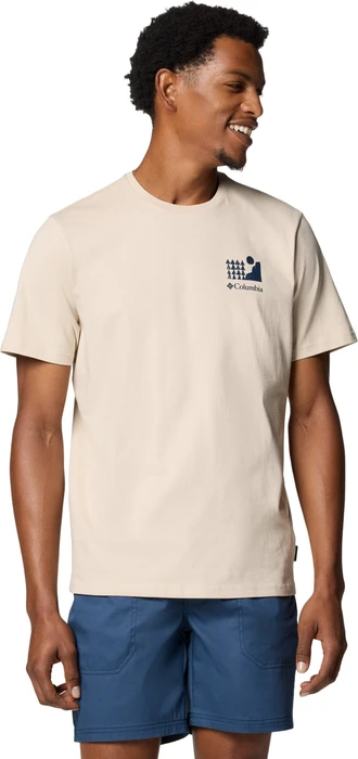 Columbia Explorers Canyon Back Graphic T-Shirt kurzarm dark stone/explore outdoors (Herren)
