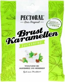 Pectoral Brustkaramellen Hustenbonbons zuckerfrei, 60g