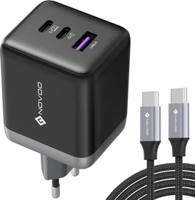 Novoo 100W 3-Port USB-C Ladegerät GaN III schwarz