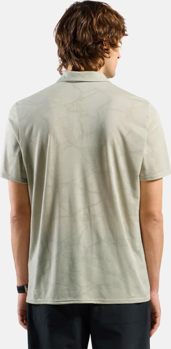Odlo Ascent Chill-Tec Poloshirt kurzarm agate gray melange (Herren)