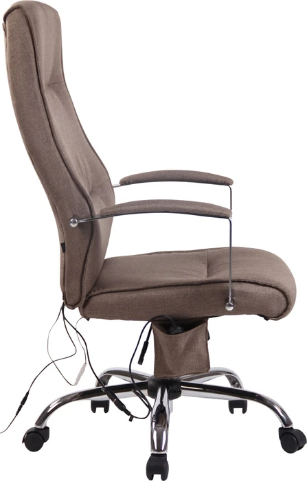 CLP Portland Stoff Bürostuhl mit Massagefunktion, taupe