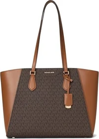 Michael Kors Taryn Large Signature Leder Shopper brown/acorn