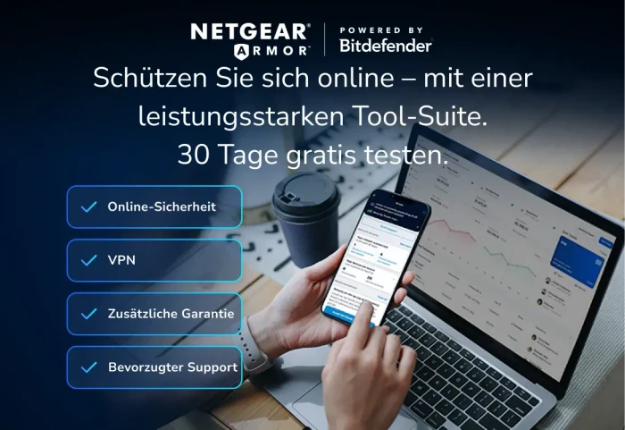 Netgear Orbi Wi-Fi 7, 370 Serie RBE373, BE3600, weiß, Router und 2x Repeater Set, 3er-Bundle