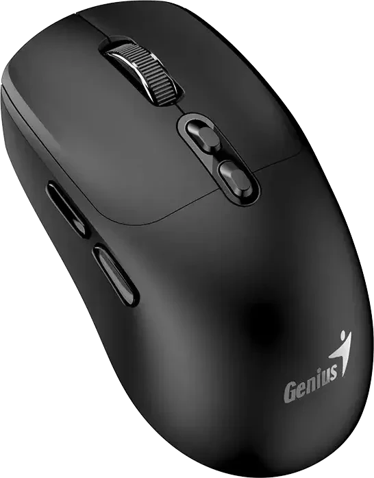 Genius NX-8080S BT Copilot Wireless Silent Mouse, Noble Black, USB/Bluetooth