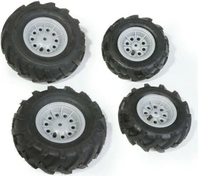 rolly toys rollyLuftbereifung, silberne Felge, 2x 325x110, 2x 260x95
