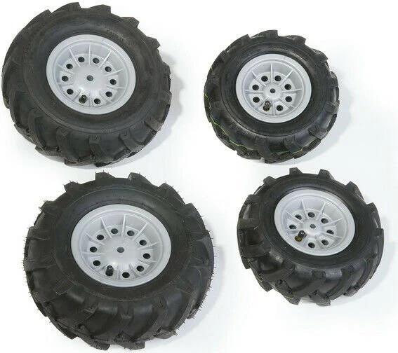 rolly toys rollyLuftbereifung, silberne Felge, 2x 325x110, 2x 260x95