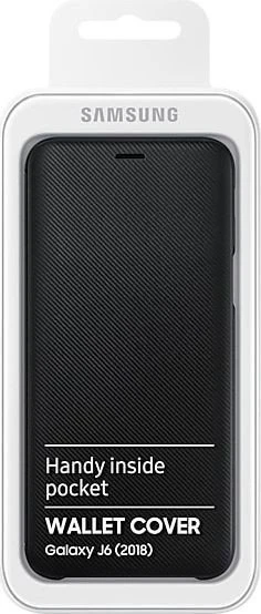 Samsung Wallet Cover für Galaxy J6 (2018) schwarz