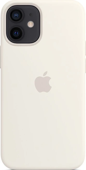 Apple Silikon Case mit MagSafe für iPhone 12 Mini weiß