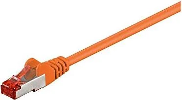 goobay Patchkabel, Cat6, S/FTP, RJ-45/RJ-45, 0.25m, orange