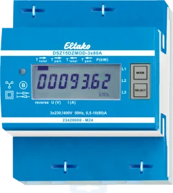 Eltako DSZ15DZMOD-3x80A MID Modbus-Zweiweg-Drehstromzähler, 3-Phasen, 4TE REG, Strom-/Energiemesser (28380516)