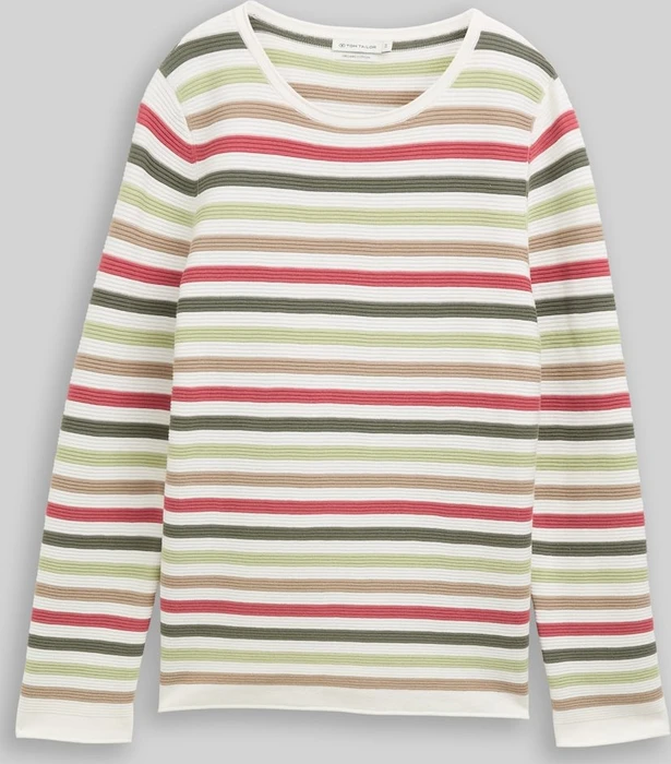 Tom Tailor Rundhalsausschnitt Strickpullover grün (Damen)