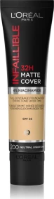L'Oréal Infaillible 32H Matte Cover Foundation 200 neutral undertone LSF25, 30ml