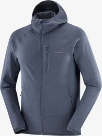 Salomon Essential Lightwarm Hooded Jacke blue nights (Herren)
