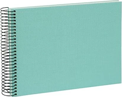 Goldbuch Spiralbalbum Bella Vista Trend 24x17 weiße Seiten blau