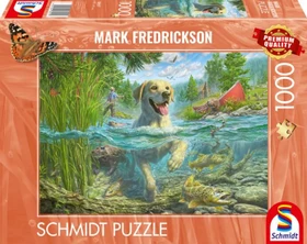 Schmidt Spiele Hundeliebe - gelber Labrador auf Fischjagd