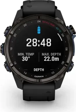 Garmin Descent Mk3i 43mm mit Silikonarmband carbon grey/black