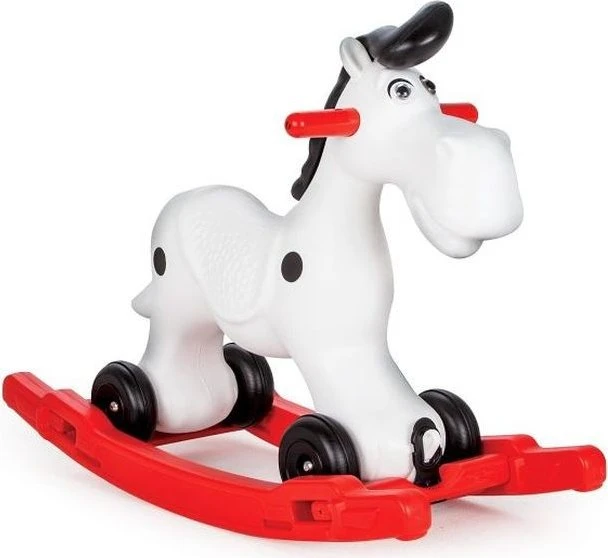 Jamara Ride On Schaukelpferd Bob Gallop weiss/rot