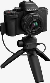 Panasonic Lumix DC-G100 mit Objektiv Lumix G Vario 12-32mm 3.5-5.6 ASPH OIS und Stativgriff (DC-G100VEB-K)
