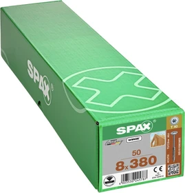 Spax WIROX A9J 4CUT T-STAR plus T40 Holzbauschraube, 8x380mm, 50 Stück