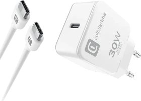 Cellularline Charger Kit 30W USB-C to USB-C weiß