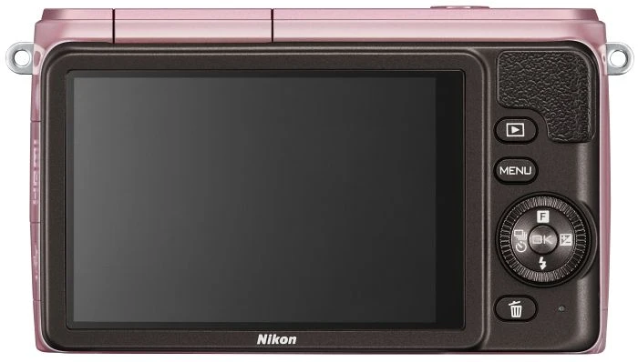 Nikon 1 S1 pink mit Objektiv 1 NIKKOR 11-27.5mm 3.5-5.6