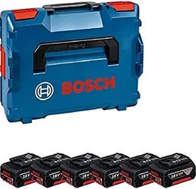 Bosch Professional Starterset 18V, 4.0Ah, Li-Ionen, 6 Akkus [24.0Ah] [432Wh]