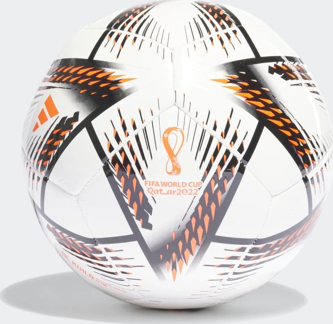 adidas Al Rihla FIFA WM 2022 Club Fußball white/black/solar red