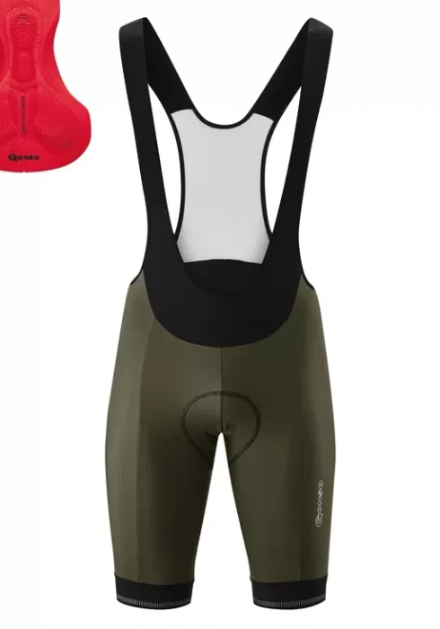 Gonso Sitivo Bib Fahrradhose kurz dakota shadow/fire (Herren)