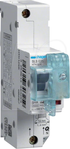 Hager SLS-Schalter 1 polig E-Charakteristik 35A