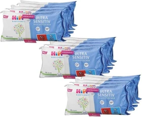 Hipp Babysanft Ultra Sensitive Feuchttücher, 240 Stück (5x 48 Stück)