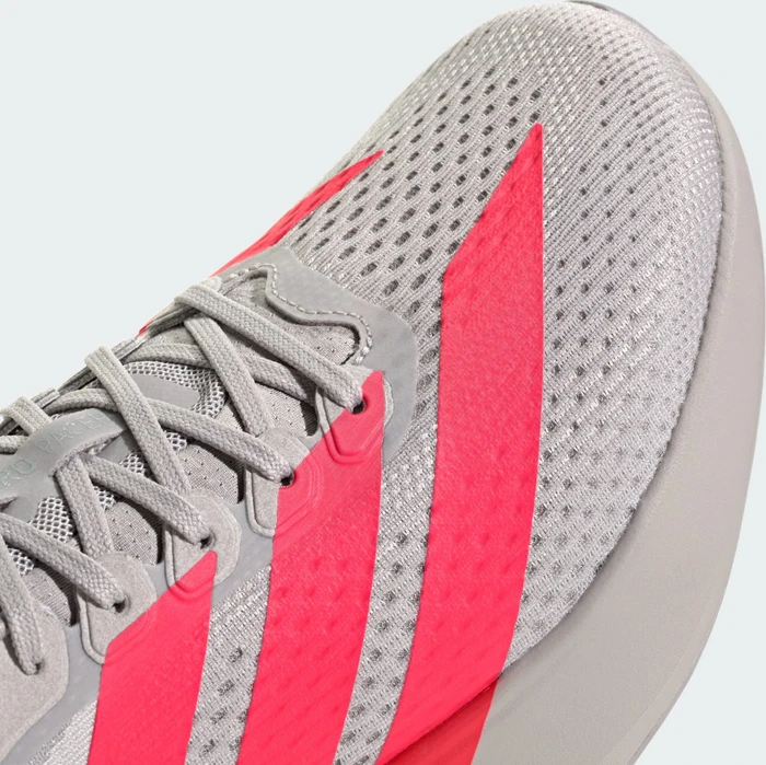 adidas Adizero Pacer grey two/lucid red/halo silver (Herren)