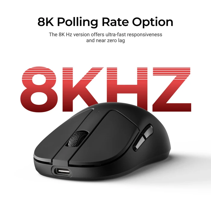 Keychron M4 8K Wireless Mouse schwarz, USB/Bluetooth