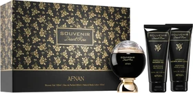 Afnan Souvenir Desert Rose EdP 100ml + Duschgel 100ml+ Body Lotion 100ml Duftset