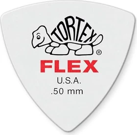 Dunlop Tortex Flex Triangle Pick, .50mm, 6-Pack
