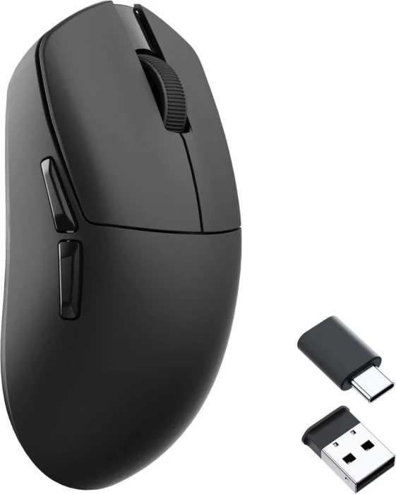Keychron Lemokey G1 8K Wireless Mouse schwarz, USB/Bluetooth