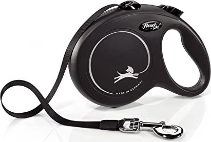 flexi New Classic L, Gurt, 5m, schwarz