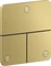 Hansgrohe Axor ShowerSelect ID softsquare Kontrollfeld Ventil für 3 Verbraucher polished gold optic Vorschaubild