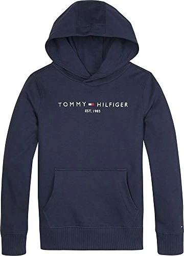 Tommy Hilfiger Essential Logo-Hoodie aus reiner Baumwolle Hoodie (Junior)