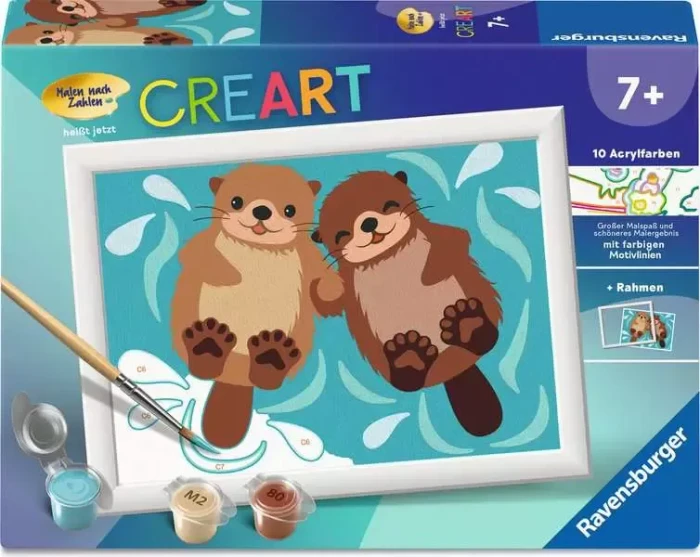 Ravensburger Malen nach Zahlen CreArt Verliebte Otter