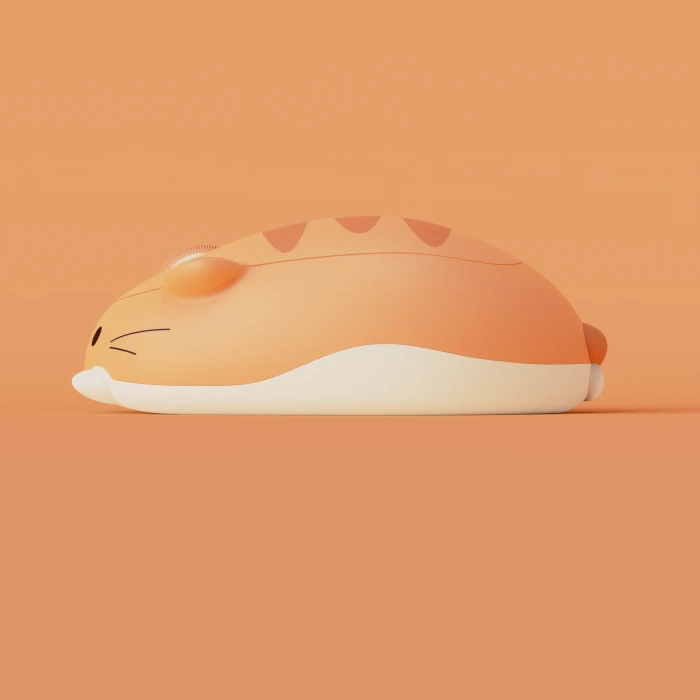 Akko x Waigua Cat Theme Wireless Mouse, Orange Kate, USB