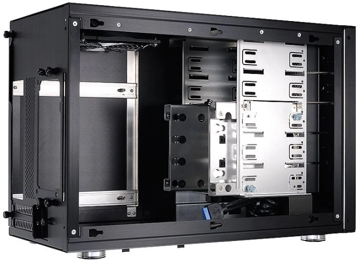 Lian Li PC-Q35B schwarz, schallgedämmt, Mini-ITX