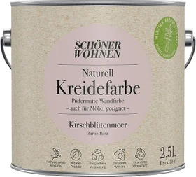 Schöner Wohnen Naturell Kreidefarbe innen kirschblütenmeer zartes rosa, 2.5l