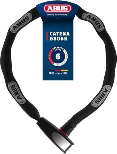 ABUS Catena 6806K/85 Kettenschloss, Schlüssel schwarz