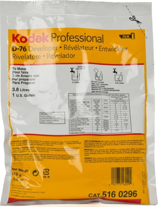 Kodak D-76 für 3.8l Entwickler