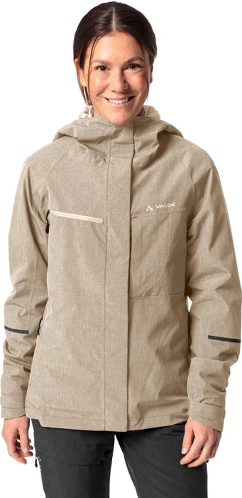 Vaude Yaras Warm Rain Fahrradjacke linen (Damen)