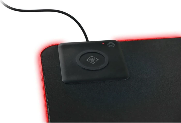 Deltaco Wireless Charging RGB Mousepad Extra Wide, 900x400mm, schwarz