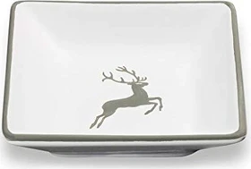 Gmundner Keramik Grauer Hirsch Snackschale 11x11cm